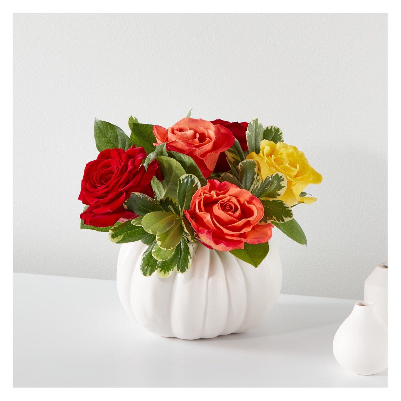 Gourd of Gratitude flower arrangement