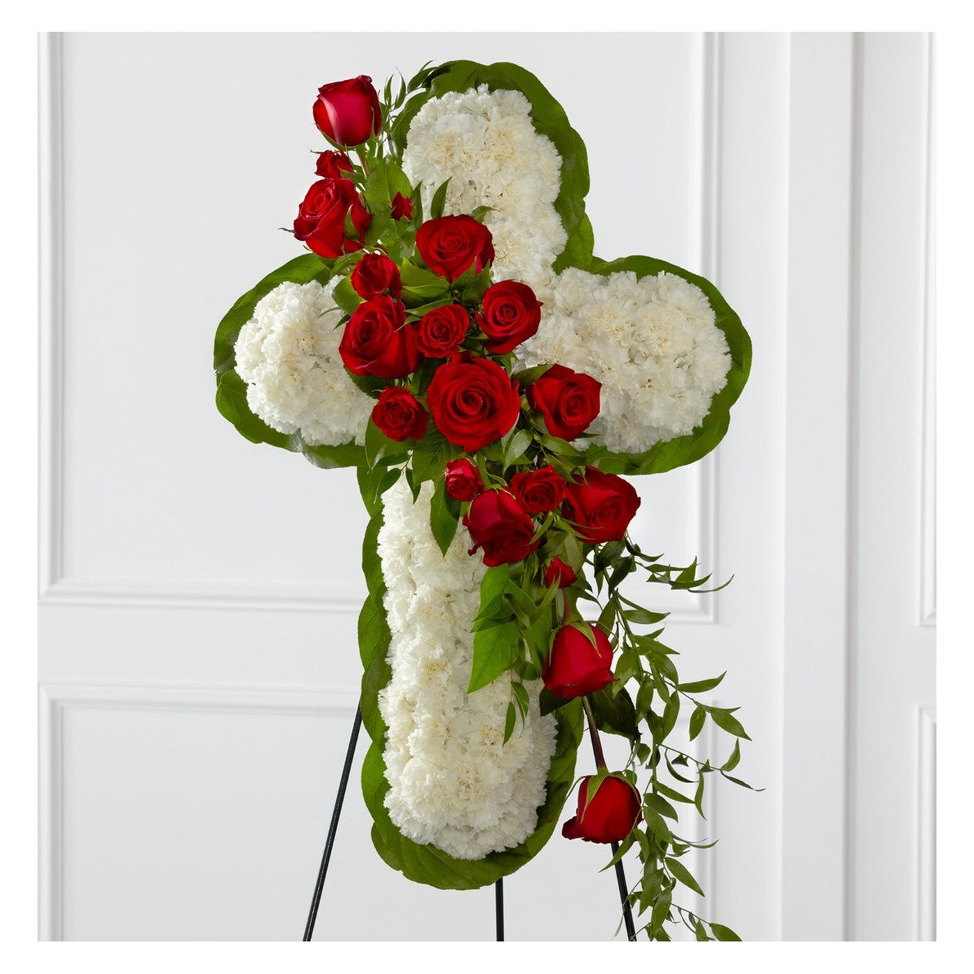 Floral Cross Easel