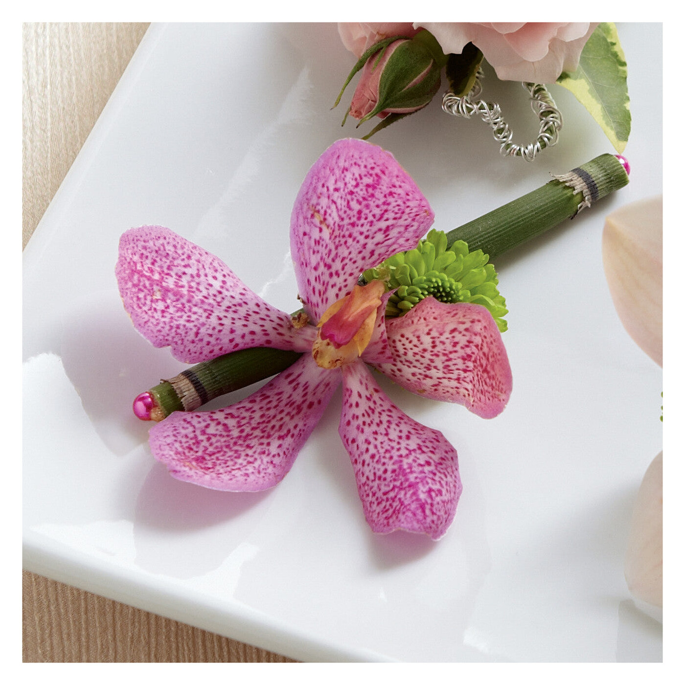 Pink Mokara Boutonniere