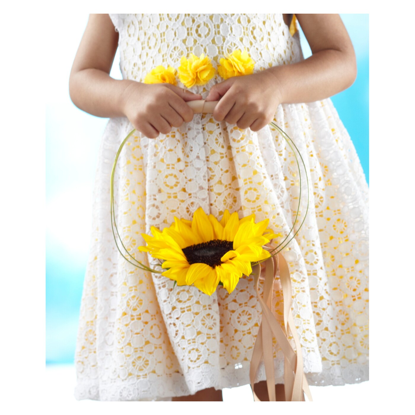 Sweet Sunshine Flower Girl Bouquet