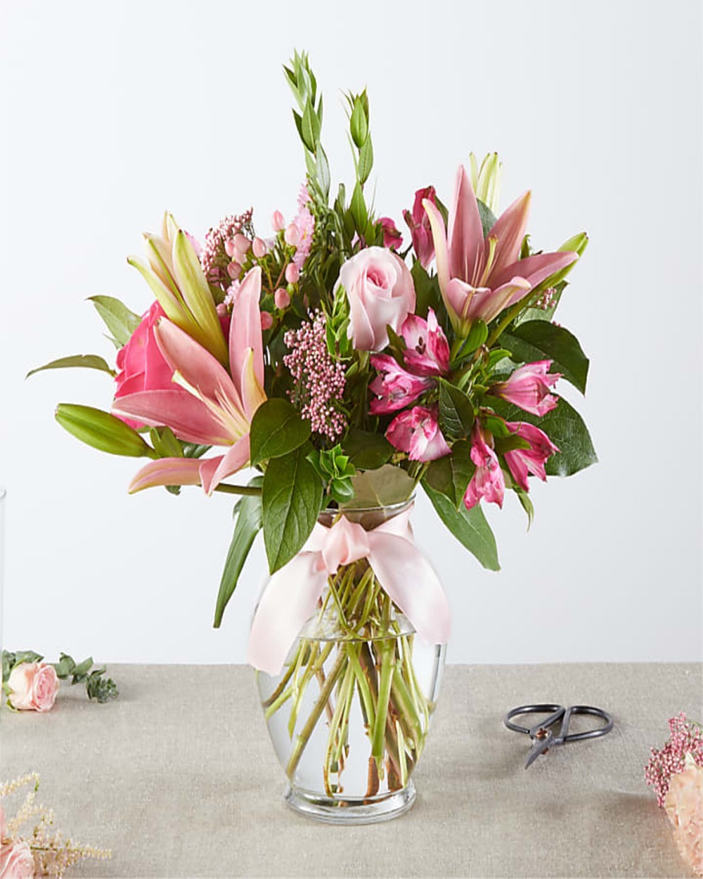 Pink Ribbon - A Florist Original - Deluxe
