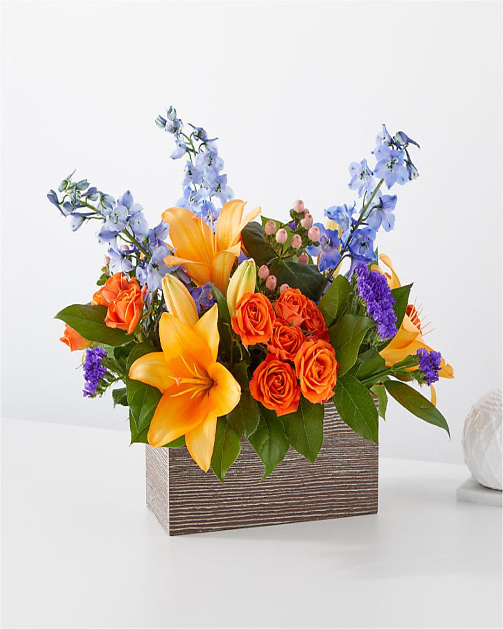 Radiant Citrus Box Bouquet - Deluxe